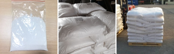 White powder by bag White powder by bag